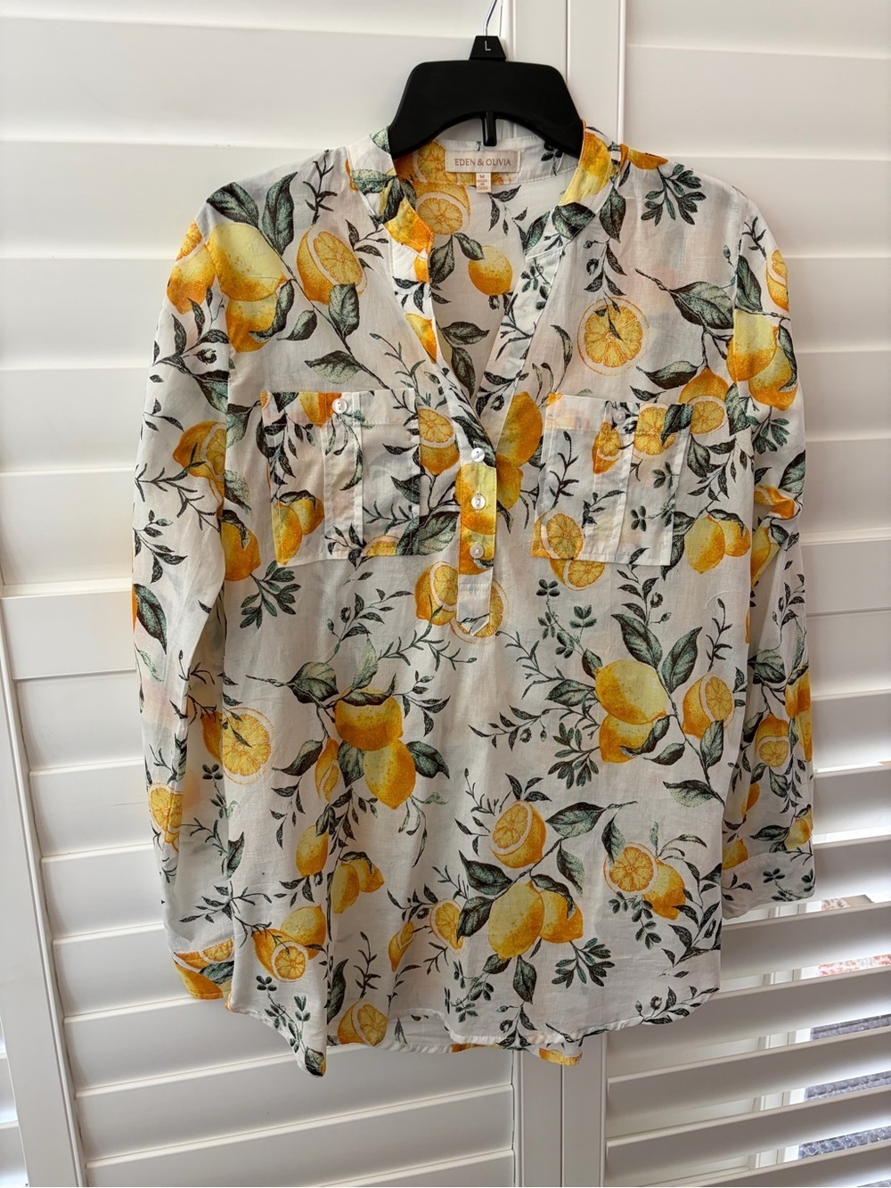 Eden & Olivia Lemon Tunic Blouse